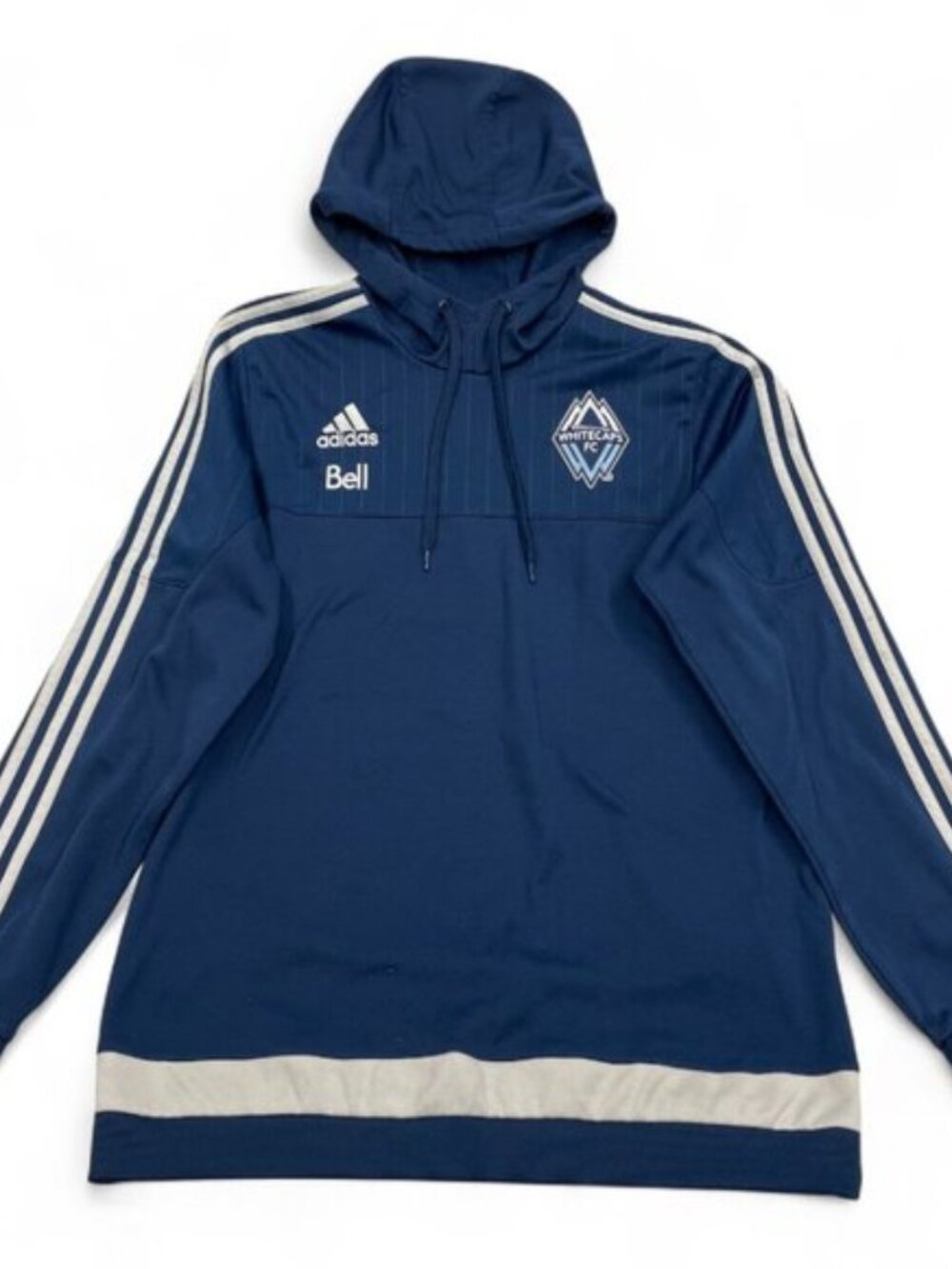 Vancouver Whitecaps Adidas MLS 2014 Hoodie Pullover Sweatshirt Warmup Jersey L